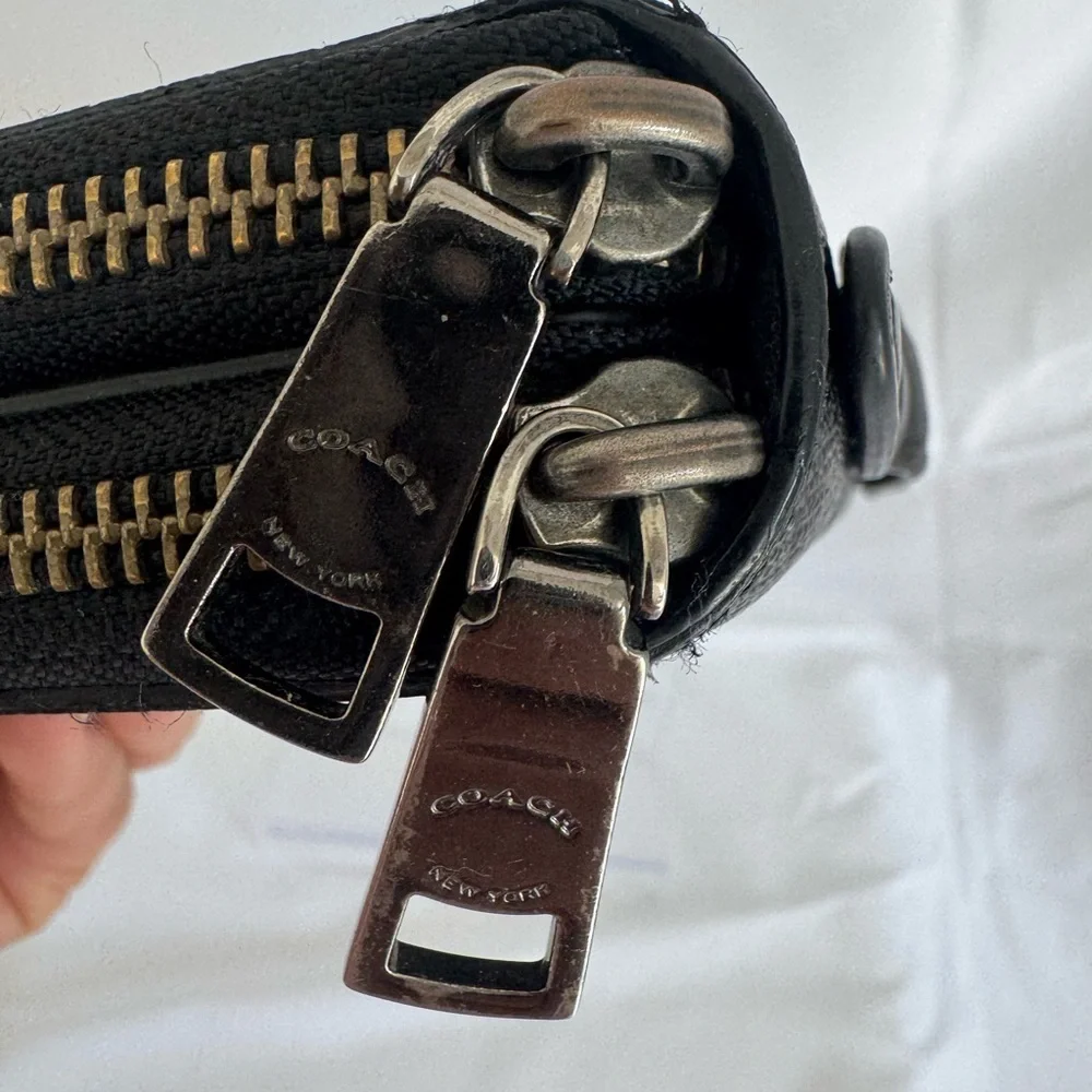 Coach double zip